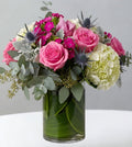 Pink & White Floral Vase Arrangement